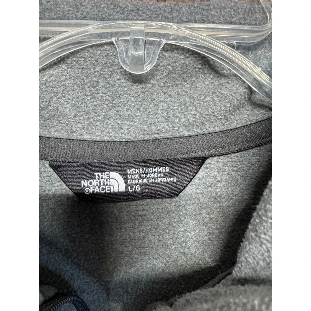 The North Face‎ Mens Large Gray Quarter Zip Pullover Zimmer Biomet Embroidered